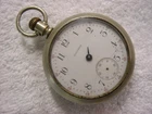 Vintage large antique 1800 Porcelain Dial WALTHAM RAILROAD pocket watch