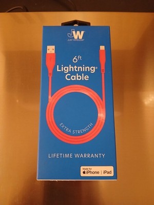 Just Wireless 6ft iPhone connector USB To iPhone/iPad Pink