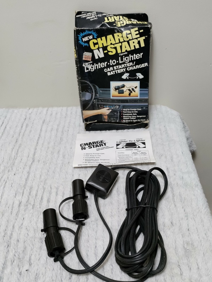 cigarette lighter car starter jump start battery through Cigarette Lighter Quick Start Jumper Cables Easy Start Car neat and clean Car 2 Cigarette Lighter Plug