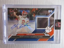 Topps Now Bowman U NIL NCAA Cade Klubnik GAME USED Football Relic Auto SSP 32/49