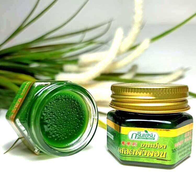 10g SET Zingiber Plai+3x10g Green Herb Thai Herbal Balm Reduce