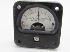 A&M METER  Gauge Mod. 135 SC-4063 D.C. Microamperes MR13W5T5DUAR #ZX-43