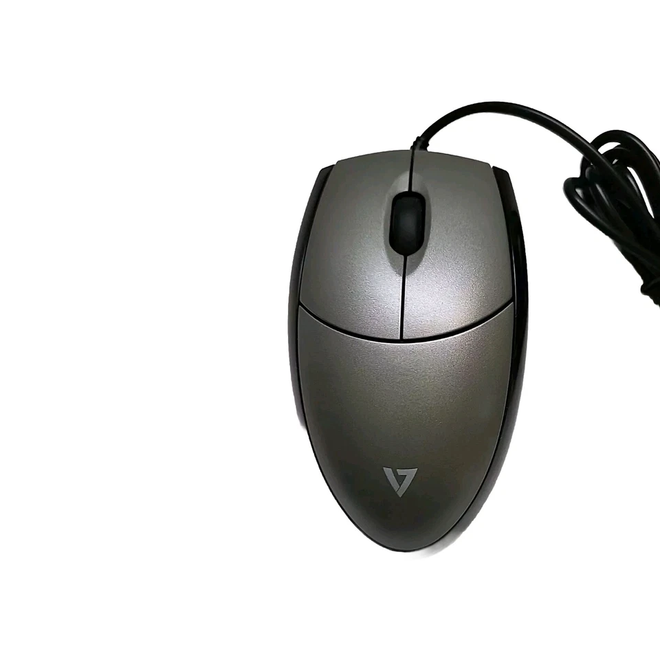 V7 Mouse USB Wired Optical MV3000010-5NC 3BTN Sliver / Black - Image 3 of 4