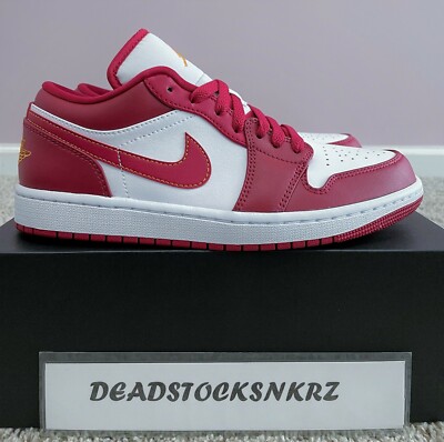 Nike Air Jordan 1 Low Cardinal  553558-607 Mens Size 9‎ Sneakers Shoes Air Jordan 1 Low Cardinal Red 553558-607 Men Size | eBay main image 2