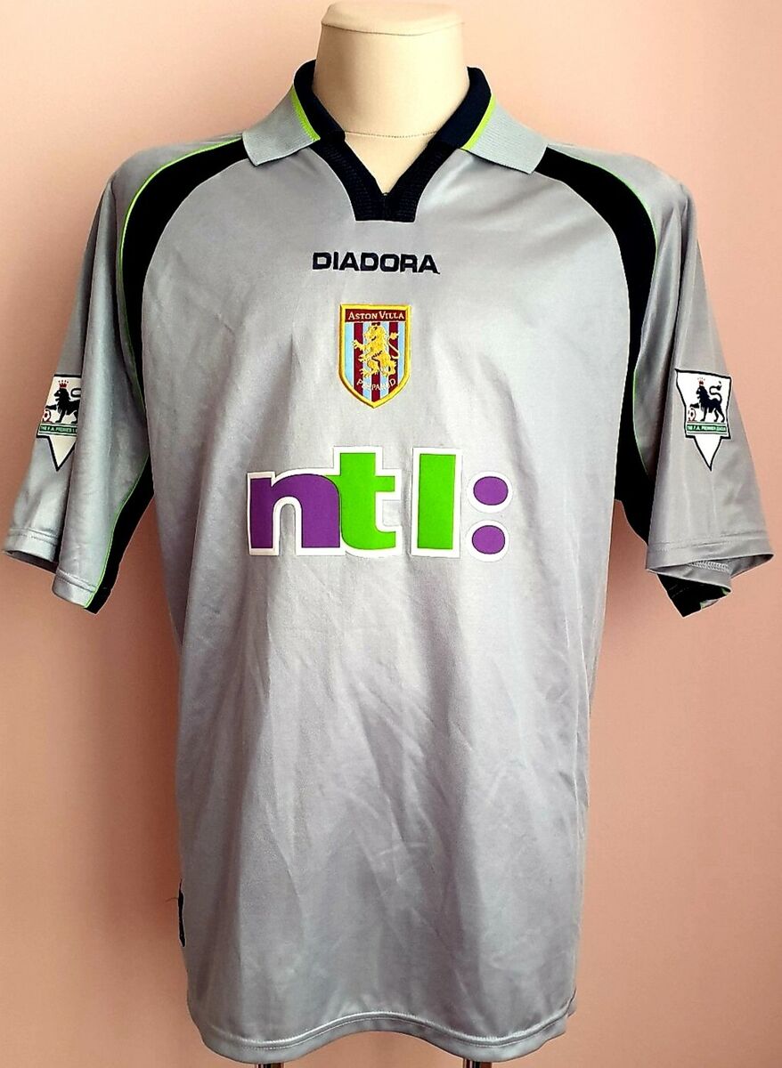 Aston Villa 2001 - 2002 Away football Diadora shirt #22 Aston Villa 2001 - 2002 Away football Diadora shirt #22