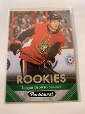 17-18 Logan Brown Rookie Ottawa Senators Parkhurst #297