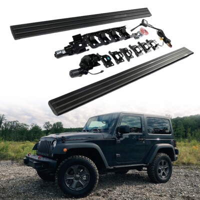 Deployable Electric Running Board Side Step Fit Jeep Wrangler JK 2Door 2007-2018