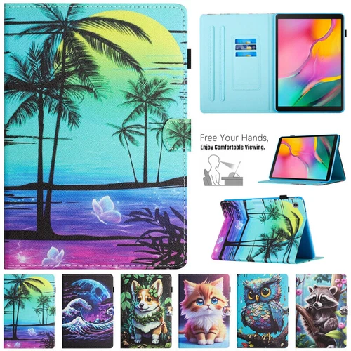 For Samsung Galaxy Tab A9 A8 A7 A S5e S6 Shockproof Leather Case Stand Cover - Picture 1 of 67