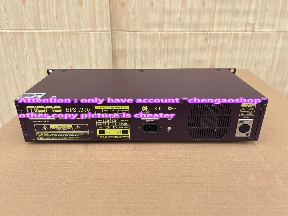 1PCS Used MIDAS EPS 1200 mixer power supply by Fedex or DHL #N345F