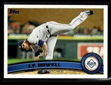2011 Topps Update #US206 J.P. Howell Card Tampa Bay Rays