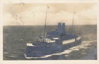 000461) AK um 1925 Dampfer ''Grüßgott'' gelaufen