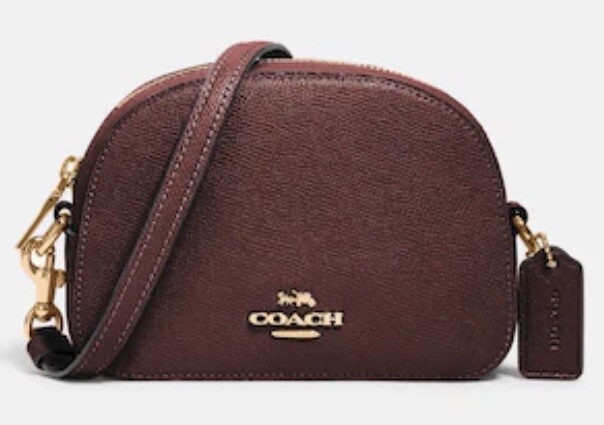 NWT COACH WINE RED LEATHER MINI SERENA CROSSBODY HANDBAG C7944 | eBay