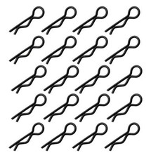 20 St&uuml;ck Marfitec Karosserieklammern 1:18 R Splinte 18 mm - schwarz Body Clips