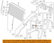 FORD OEM A/C AC Condenser/Compressor/Line-Hose & Tube Assembly Valve 6L1Z19D701C