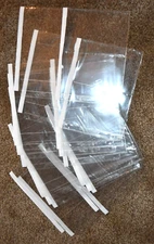 Ten "Century Photo" Plastic Pages, 4 x (4" x 6") Photos or Postcards, Pre-Owned