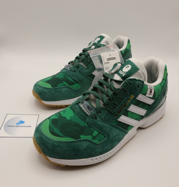 Size 8.5 - adidas ZX 8000 x BAPE x Undefeated Green Camo 2020 for sale online | eBay