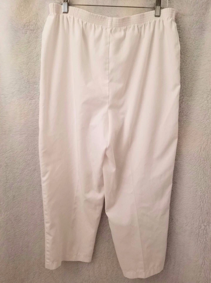 Pantalones para mujer Haband talla 16P 16 Petite blancos Foto 3 de 3