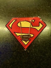 1977 DC Superman Pendant New On Card. May Need Chain. Please read Description.