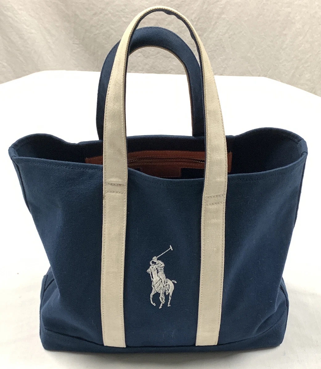 POLO RALPH LAUREN 2006 US OPEN Big Pony Canvas Tote Bag