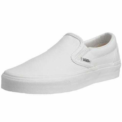 all white slip on vans mens