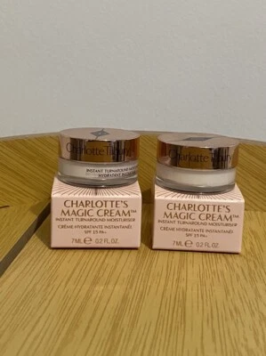 Charlotte Tilbury Magic Cream Bundle Set 7ml X 2 =14ml Brand New Boxed genuine