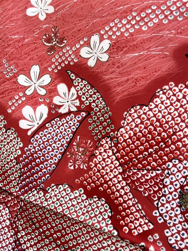 "Vintage Kimono Shibori Modello Giappone Kanebo Cotone Teen Tessuto 4,44 yds x 42""" - Foto 11 di 15
