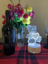 3D illusion Visual Night Light 7Colors Change LED Desk Table LampDecoration Gift