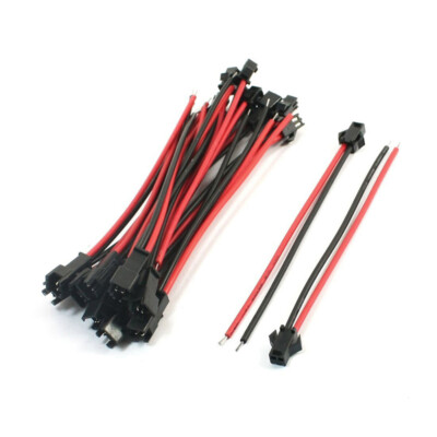 20/10x 10cm Jst Sm 2Pin 2P Buchse Stecker Anschlußkabel Kabel for LED Streifen