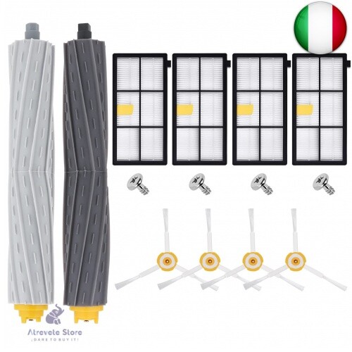 Kit di Ricambi Sostituzione per iRobot Roomba serie 800 900 Spazzole di