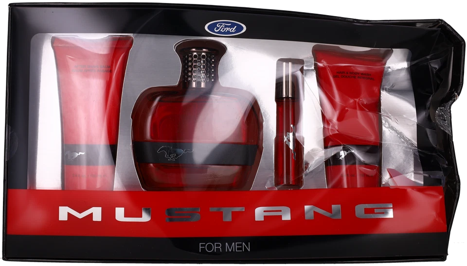 Red by Ford Mustang Men:EDT+Mini EDT+ASB+SG 3.4oz + 0.5oz + 3.4oz DB New - Image 1 of 1