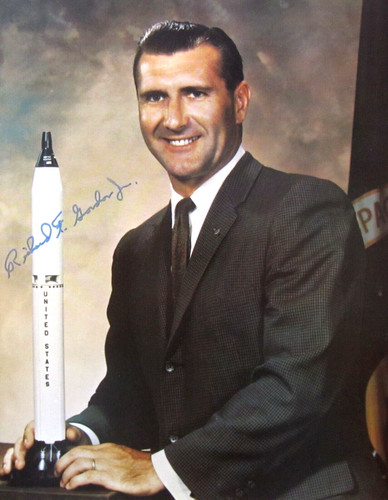 Vintage NASA Astronaut Signed Picture Richard F Gordon Apollo 12 (Autopen) 1966