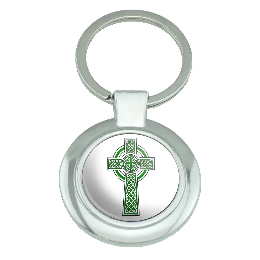 Chaveiros, anéis e estojos masculinos religiosos de metal