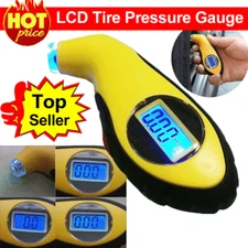 Tire Pressure Gauge Digital Gauge Meter Tester Bike Car Truck LCD Display PSI