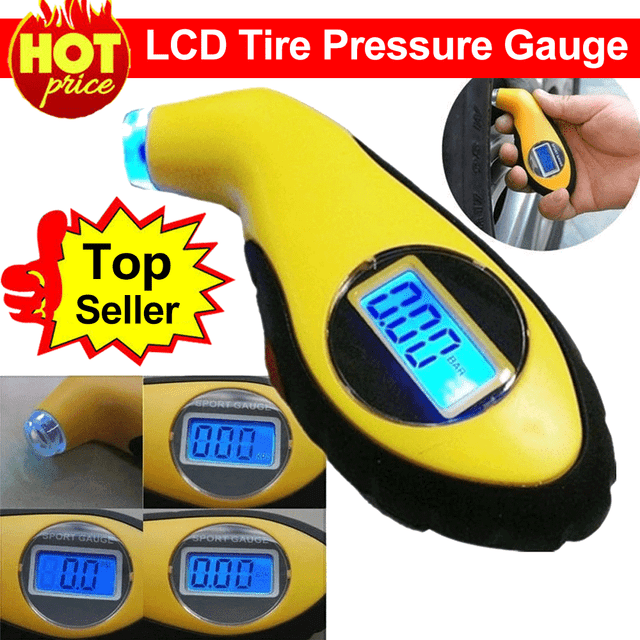 LCD Digital Tire Pressure Gauge Handy Air Gauge For Car Truck Motorcycle Bicycle LCD Digital Tire Pressure Gauge Handy Air Gauge For Car Truck Motorcycle Bicycle