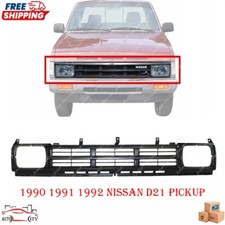 New Grill Grille Assembly Black Plastic For 1990-1992 Nissan D21 Pickup Truck New Grill Grille Assembly Black Plastic For 1990-1992 Nissan D21 Pickup Truck