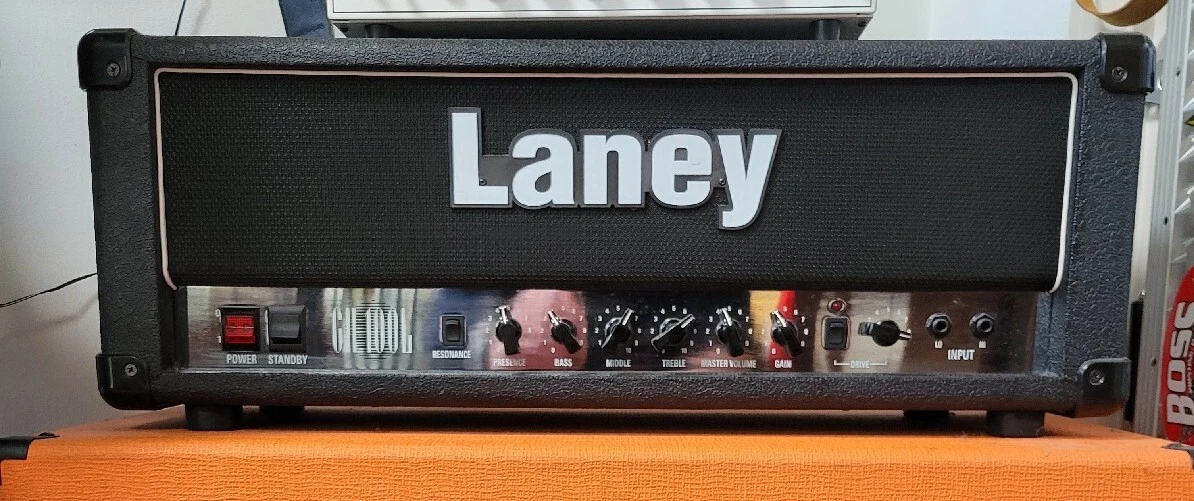 Laney GH100L 100w full valve amplifier head made in England Vintage w/road case