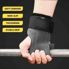 Bench Press Weight Lifting Wrist Hooks Straps PVC Deadlift Gloves and Grip Pads