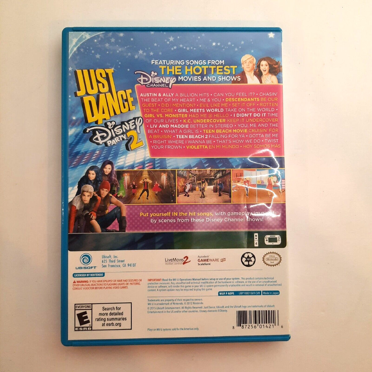 Just Dance Disney Party 2 Nintendo Wii U 2015 Game Complete WiiU