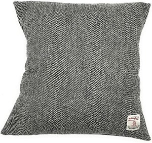 grey herringbone cushion