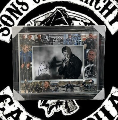 Charlie Hunnam signiert Sons Of Anarchy gerahmtes Foto Jax Teller Echtheitszertifikat enthalten