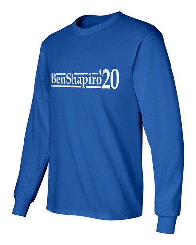 Ben Shapiro for President 2020 Mens & Youth Long Sleeve T-Shirt - Picture 11 of 17