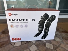 Lifepro Radiate Plus Leg Massager Heat Compression Massager Calf Foot Recovery 