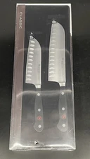 Wusthof Classic 2 Piece Santoku Knife  Set Brand New 5” & 7”