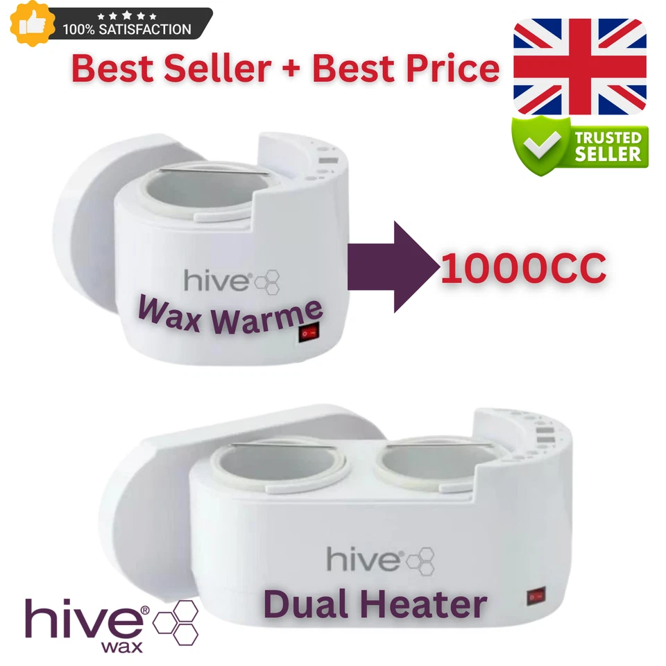 HIVE OF BEAUTY Hive Dual /Wax Digital Heater Warmer Double 1000CC Heaters H air Removal WaxPot