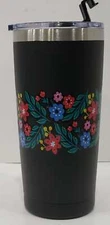 Modern Expressions 20oz Stainless Steel Floral Travel Mug