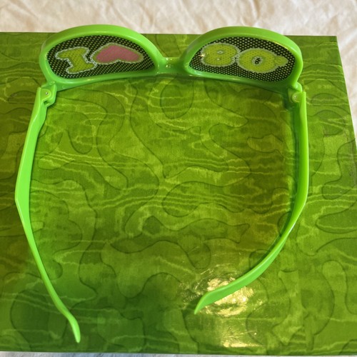 Accessorio costume bicchieri plastica novità anni 80 I ❤️ / Love - Foto 6 di 8