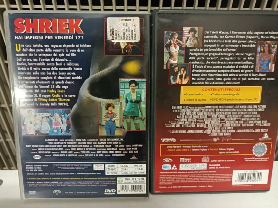 DVD COMMEDIE GHOST SCARY MOVIE SHRIEK HAI IMPEGNI PERVENERDÌ  17? LOTTO M - Immagine 3 di 4