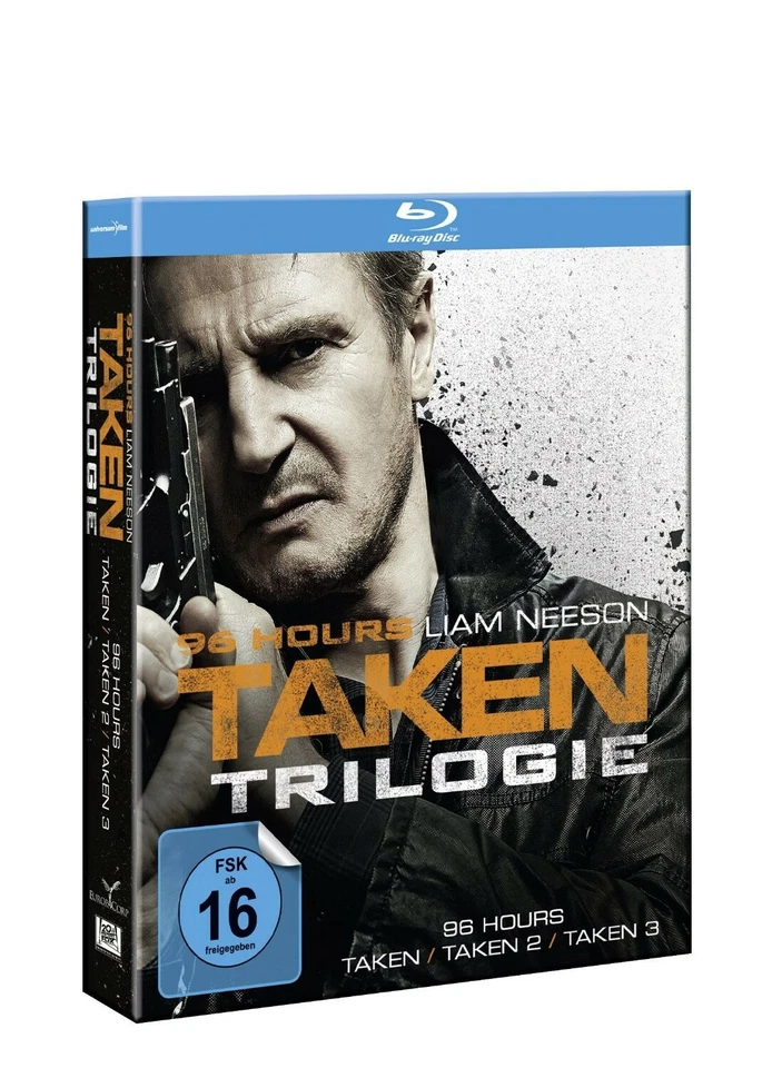 96 HOURS-TAKEN 1-3 BD 3 BLU-RAY NEW  - Image 2 of 2