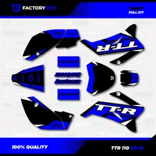 Black & Blue Shift Racing Graphics Kit fits 08-25 YAMAHA TTR110 TTR 110 decal