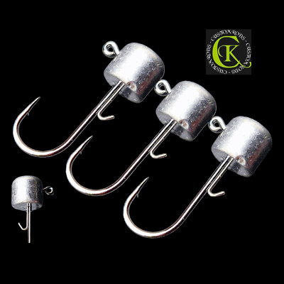 3x Gr. 2/0 Mustad Stand Up Jigkopf Baitholder Wire Keeper Jigköpfe Ned Jighead